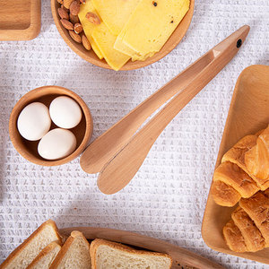 Pinces de cuisine en bois de qualité supérieure, résistantes à la chaleur, de forme allongée et mince, 29 x 5 cm - Product Image 5