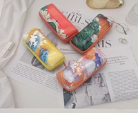 Étui rigide pour lunettes de soleil en EVA imprimé, avec fermeture éclair, pliable, boîte à lunettes, logo personnalisé, étui de rangement portable pour lunettes