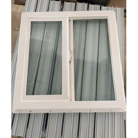 Ventanas Corredizas Europeas Modernas de Vinilo, Doble Vidrio, Ahorro de Energía, Insonorizadas, Resistentes al Viento, para Sótano, Exterior, con Certificación Energy Star