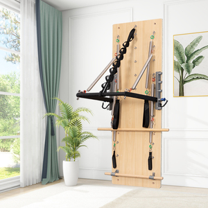 Home Fitness Gym Equipment Maple Wood Pilates Reformer Pilates Wall Mounted Reformer Springboard - Product Image 4