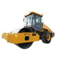 Rouleau compresseur vibratoire à tambour unique XP143 de 14 tonnes pour les projets routiers, miniers et de construction