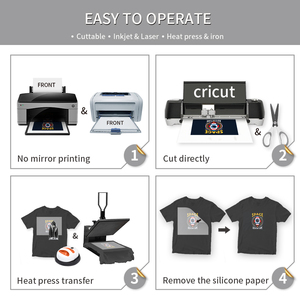 Papier transfert thermique pour jet d'encre Winner Transfer FACTORY 15g séchage rapide A3 A4 clair/foncé en gros pour utilisation avec <span class=keywords><strong>Cricut</strong></span> - Product Image 5