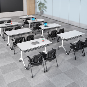 Ensemble de bureaux d'entraînement modernes en bois pour salles de réunion, hôtels, écoles, hôpitaux et salles de conférence - Product Image 5