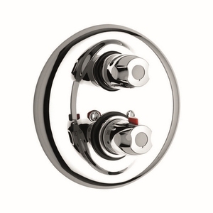 Robinet de douche thermostatique, largeur 14 cm, hauteur 13 cm, longueur 9 cm, finition chromée, pour bain et douche - Product Image 1