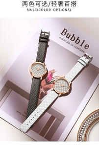 Reloj de Mujer de Alta Gama, Selección Limitada, Estilo Europeo, Correa de Cuero, Movimiento de Cuarzo - Product Image 2