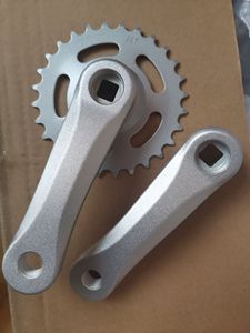 Pédalier de vélo pour enfants, 102/114 mm, 28t-32t, en alliage d'aluminium, pédalier de vélo électrique, pignon à trou carré - Product Image 6