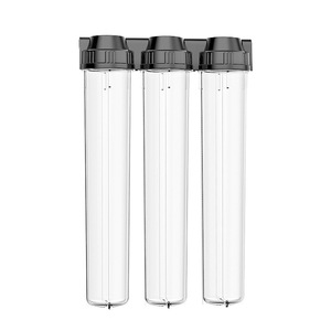 Prefiltro de Botella Triple Transparente de 20 Pulgadas, a Prueba de Explosiones de Alta Presión, para Purificadores de Agua Domésticos - Product Image 2