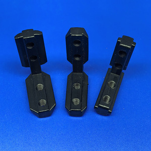 Connecteur d'angle en zinc noir pour profilés aluminium 2020 3030 4040, raccords cachés en forme de L - Product Image 2