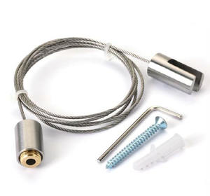 Système d'affichage de <span class=keywords><strong>suspension</strong></span> de <span class=keywords><strong>plafond</strong></span> de câble en laiton système d'affichage d'étagère de tige de matériel de mur de plancher avec le système de câble - Product Image 1