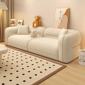 Sofá Compacto de Tela sin Estructura <span class=keywords><strong>para</strong></span> Apartamentos Pequeños, Disponible <span class=keywords><strong>para</strong></span> <span class=keywords><strong>Alquiler</strong></span> en Sala de Estar, Sofá Recto Personalizable - Product Image 3