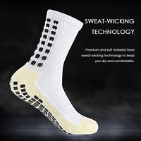 Logo personnalisé Football Scrunch Sport Anti-dérapant Nylon Crew Hommes Chaussettes de Football