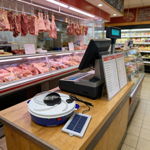 Piège à mouches électrique solaire commercial avec fonctionnement continu de 72 heures pour cuisines de restaurants/cafétérias/boucheries - Product Image 6