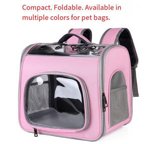 Mochila de Lujo para Mascotas Meila, de Doble Correa, Sólida, Moderna, Simple, Práctica, con Cierre, para Perros, Gran Capacidad de 5 kg, Transpirable - Product Image 3