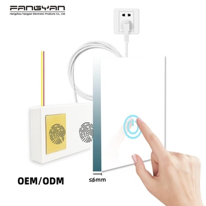 Miễn phí mẫu LED gương mờ cảm biến cảm ứng chuyển đổi một nút một/ba màu 100-240V DC12V 12W tích hợp trình điều khiển điện - Product Image 1