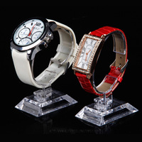 Support de cercle en plastique d'affichage d'étagère de montre acrylique Transparent de haute qualité pour la vitrine d'étagère de montre de conteneur de bijoux