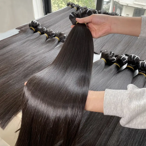 Échantillon Gratuit de Mèches de Cheveux Indiens Bruts Vierge à Cuticules Alignées, Fournisseur de Mèches de Cheveux Raides 10A Non Traités 100% Remy - Product Image 3