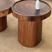 Table basse moderne en bois de paulownia massif de style Wabi-Sabi, écologique et durable, pour le mobilier de la maison, le salon