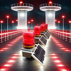 Luz <span class=keywords><strong>de</strong></span> obstrucción <span class=keywords><strong>de</strong></span> aviación LED solar tipo C para torres, baliza <span class=keywords><strong>de</strong></span> heliporto, <span class=keywords><strong>aeropuerto</strong></span>, <span class=keywords><strong>torre</strong></span> <span class=keywords><strong>de</strong></span> <span class=keywords><strong>control</strong></span>, navegación aérea y pista. - Product Image 1