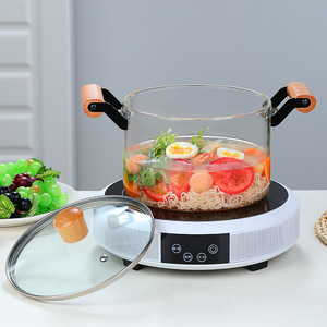 Source Factory 2.5L/3.5L/4.5L/5.5L pot en verre <span class=keywords><strong>de</strong></span> cuisine épaississant à haute teneur en borosilicate peut être chauffé par une <span class=keywords><strong>casserole</strong></span> avec poignée - Product Image 4