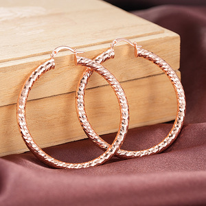 Pendientes de Aro Geométricos para Mujer, Diseño Redondo, Accesorios para la Oreja de Uso Diario - Product Image 6