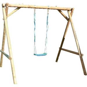 Columpio de madera Alicja 300x200 cm Herramienta de torneado elegante para recreación al aire libre - Product Image 2