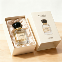 Flacons de parfum fantaisie personnalisés à col serti 30 ml 50 ml 100 ml Flacons de parfum de luxe en verre coloré avec bouchon