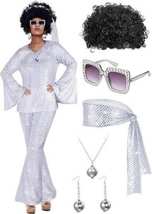 Disfraz de Superhéroe para Mujer Adulta, Estilo Disco y Carnaval, Marca <span class=keywords><strong>Huayi</strong></span> - Product Image 2