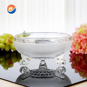 لوحة زجاجية شفافة منقوشة بتصميم فاخر لسلطة الفاكهة - Product Image 1