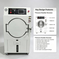 Oven Uji Kelembapan Tekanan Tinggi Tangki Dalam Bulat 400*500mm Untuk Inspeksi Produk Pencahayaan Magnetik