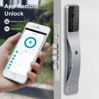 Cerradura Inteligente Tuya con Reconocimiento Facial, Cerradura Digital Automática para Puerta con Cámara, WiFi, Control Remoto por Aplicación, Videoportero
