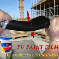 Revêtement liquide imperméable en polyuréthane pour toitures et bassins, membrane éco-responsable hautement élastique, garantie 3 ans