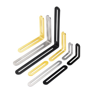 Soporte de estante flotante montado en la pared de 90 grados de acero inoxidable resistente Soporte de estante triangular de 90 grados con tornillos - Product Image 6