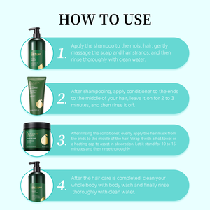 Ensemble de soins capillaires personnalisé à la marque privée, masque à l'huile d'argan biologique naturel <span class=keywords><strong>sans</strong></span> <span class=keywords><strong>sulfate</strong></span>, traitement, <span class=keywords><strong>shampoing</strong></span> et revitalisant - Product Image 3