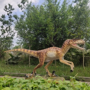 Modelo de Velociraptor Animatrónico de Tamaño Real, Estatua de Dinosaurio de Simulación Realista, Raptor Mecánico para Parque de Dinosaurios - Product Image 2