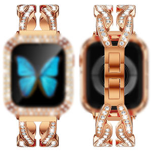 <span class=keywords><strong>Bracelet</strong></span> de montre pour <span class=keywords><strong>femme</strong></span> 38/40/41 mm Série <span class=keywords><strong>7</strong></span>/6/5/4/3/2/1 SE, respirant, avec diamants, <span class=keywords><strong>bracelet</strong></span> de remplacement - Product Image 5