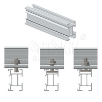 Rail de montage solaire en alliage d'aluminium 6005-T5 pour système photovoltaïque, certifié TUV CE ISO 9001, qualité assurée JIS AS/NZS 1170 |   Art Sign