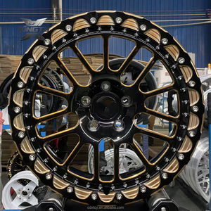 ล้อฟอร์จ XINGTU Beadlock สีทอง ขนาด <span class=keywords><strong>15</strong></span> 16 18 20 22 24 นิ้ว สำหรับออฟโรด ขอบ 5x114.3 5x130 6x139.7 5x120 สำหรับรถฟอร์ด มัสแตง จีที บีเอ็มดับเบิลยู - Product Image 3