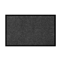 Tapis d'entrée moderne en polyester/PVC, lavable, antidérapant, avec motif jacquard ananas et coussinets