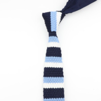 Cravate en tricot rayée pour homme, cravate fine en maille de 5,5 cm de large, cravates classiques à pois, cravates en tricot, cravates en fil de laine, cravates de créateurs