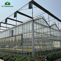 Serres solaires passives de luxe, matériaux de filet d'ombrage, serres en verre, designs victoriens