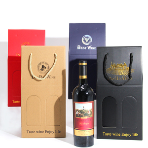 Sẵn Sàng Vận Chuyển Theo Yêu Cầu Hai Chai Ba Chai Túi Đựng Bia Rượu Sâm Banh Bao Bì Giấy Gợn Sóng Hộp Đựng Rượu Quà Tặng Túi Đóng Gói - Product Image 5