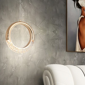 Nordic Modern Minimalist Ring Lamp for Living Room Bedroom <b>Dining</b> Room-AC Power Creative Designer Bedside Lamp - Product Image 3