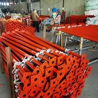 Étai de construction en acier galvanisé réglable pour support de toiture industriel, étaie en U pour échafaudage, support de dalle