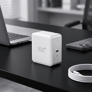 <span class=keywords><strong>Chargeur</strong></span> rapide portable d'origine version américaine à port unique Type C PD3.1 Gan 140W, adaptateur secteur USB C PD 3.1 pour <span class=keywords><strong>MacBook</strong></span> <span class=keywords><strong>Pro</strong></span> - Product Image 1