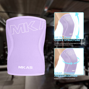 Mkas Thể Thao Bóng Rổ Nhiều Màu Nén Đàn Hồi Cử Tạ <span class=keywords><strong>Neoprene</strong></span> Đầu Gối Thể Thao Brace Tay Áo Hỗ Trợ Đầu Gối - Product Image 5