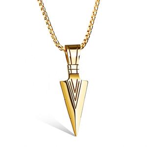 Collier en Acier Titane Style Hip-Hop Urbain avec Pendentif Lance Créative, Bijoux de Mode pour Hommes - Product Image 5