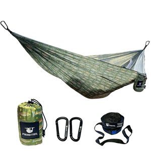 <span class=keywords><strong>Hamac</strong></span> léger et portable pour 2 personnes avec <span class=keywords><strong>moustiquaire</strong></span>, en nylon camouflage, pour le camping, la randonnée et la plage - Product Image 1