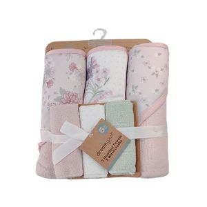 Set da 6 pezzi graziosi asciugamani da bagno per neonati con cappuccio da neonato, morbidi copri fascianti quadrati, Mini panni da bagno per bambini, asciugano rapidamente gli animali - Product Image 5