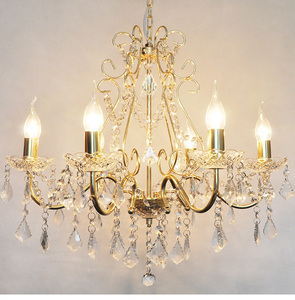 Lampadario a soffitto di lusso oro bianco cristallo acrilico lampadario per decorazione di nozze lampade a sospensione - Product Image 4