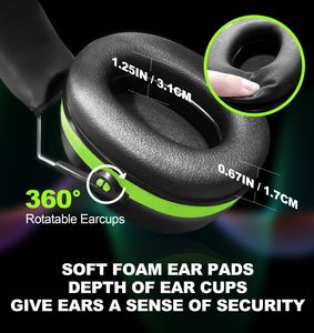 أغطية للأذنين مضادة للضوضاء عالية الجودة لضمان السلامة في العمل من المصنع لحماية السمع في المطار من الأعمال الخشبية - Product Image 5